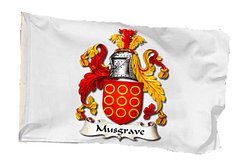 3D-flag-family-crest AI generated Coat of Arms flag