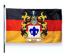 Germany flag with Heinen family crest