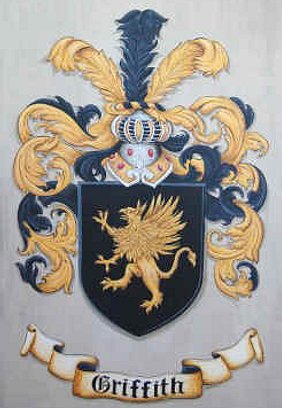 riffith Coat of Arms painting on canvas
