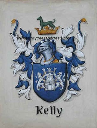 KellyFamily crest painting on canvas