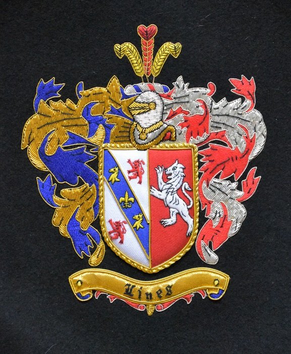 Fmil Crest Examples Coat of Arms Examples Hand Embroidered Family Crests - Unique Family ...