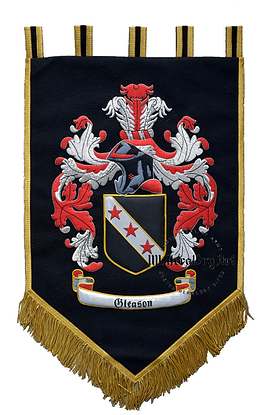 gleason-family-crest-banner-embroidery-tm