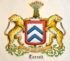 Terrell Coat of Arms painting