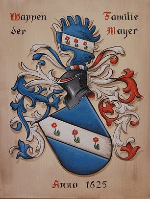Maynard Crest Hand painted Coat of Arms family crest paintings canvas - Unique Family ...