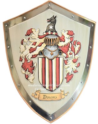 Capulet Shield Hand Painted Coat of Arms Shields, Medieval Shields - Unique Family ...