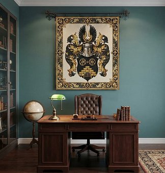 tapestry-family-crest-office