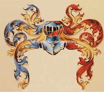 Family Crest Coat of Arms mantling 8