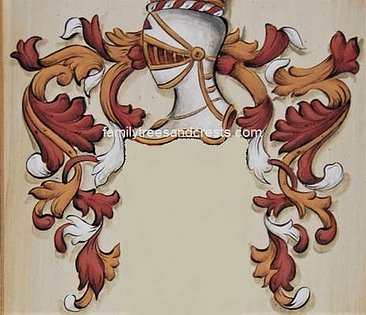 Family Crest Coat of Arms mantling 9
