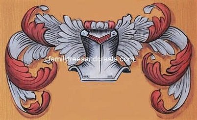 Family Crest Coat of Arms mantling 4