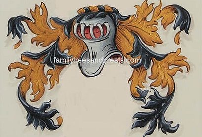 Family Crest Coat of Arms mantling 2
