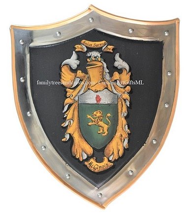 Capulet Shield Hand Painted Coat of Arms Shields, Medieval Shields - Unique Family ...