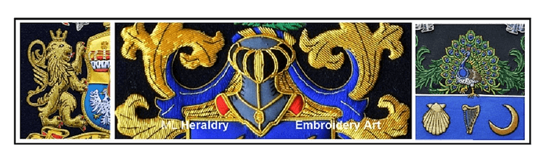 Coat of Arms Examples Hand Embroidered Family Crests - Unique Family ...
